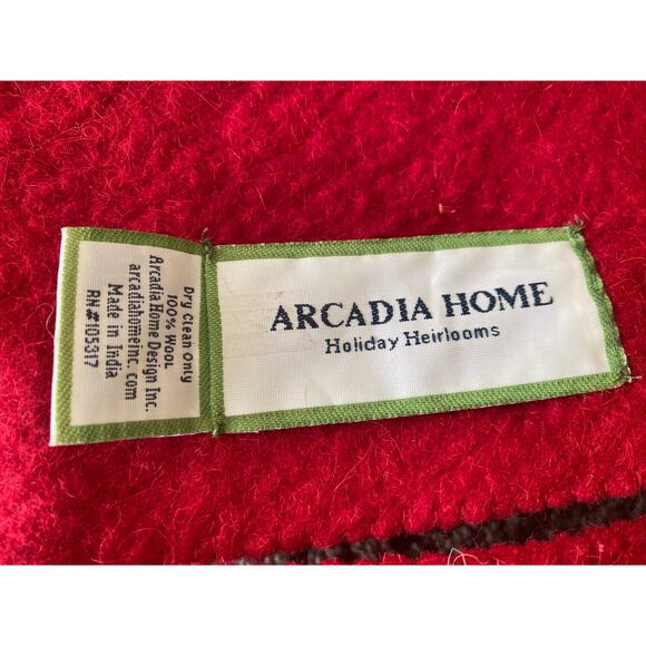 Beautiful Dog Bones Tree Skirt in Hand Felted Wool 60” by Arcadia Home - Picture 6 of 6